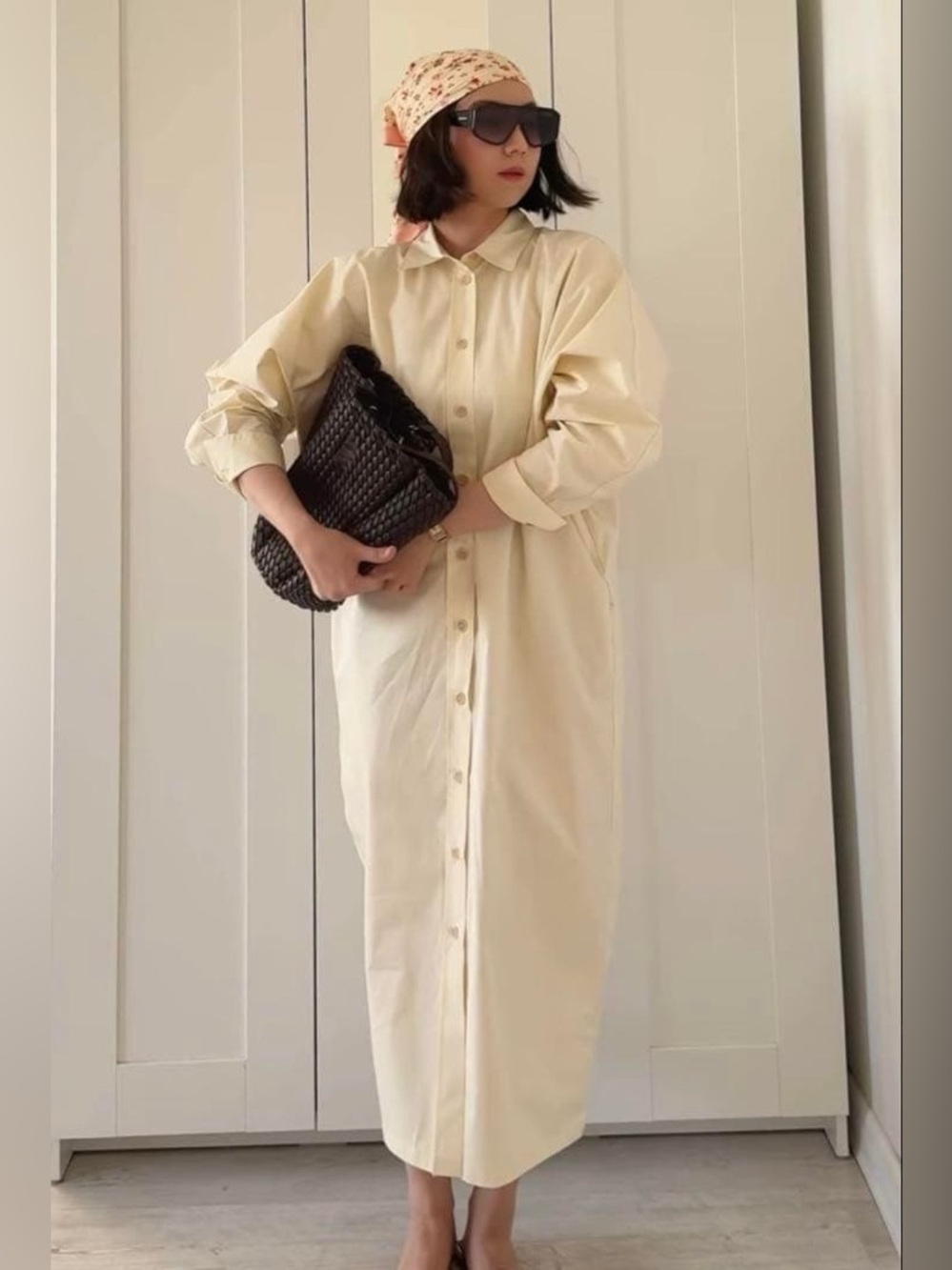 ZARA ~ ZW COLLECTION poplin shirt dress - Picture 17 of 17